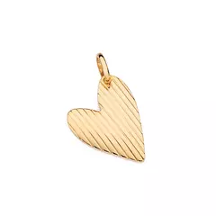 PINGENTE ROMMANEL CORAÇÃO BANHADO A OURO 18K