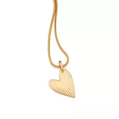 PINGENTE ROMMANEL CORAÇÃO BANHADO A OURO 18K - comprar online