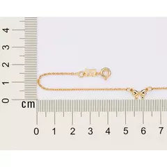 PULSEIRA ROMMANEL COM LAÇO BANHADA A OURO 18K - TAM.19 na internet