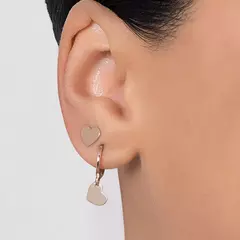 KIT BRINCO ROMMANEL CORAÇÃO BANHADO A OURO 18K - comprar online