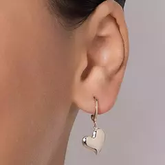 BRINCO ROMMANEL ARGOLA CORAÇÃO BANHADO A OURO 18K - comprar online