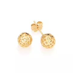 Brinco bola Rommanel banhado a ouro 18k - comprar online