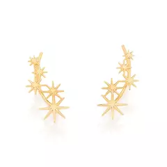 Brinco ear cuff Rommanel banhado a ouro 18k