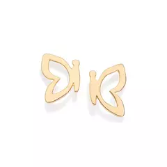 BRINCO ROMMANEL BORBOLETA BANHADO A OURO 18K