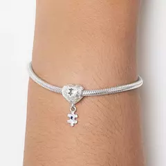 BERLOQUE ROMMANEL REPRESENTANDO O AUTISMO DE PRATA MACIÇA 925 COM ZIRCÔNIA - comprar online