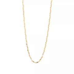 CORDÃO ROMMANEL CORAÇÃO INFINITO BANHADO A OURO 18K