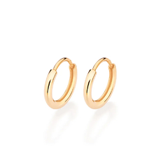 Brinco Rommanel argola folheado a ouro 18k