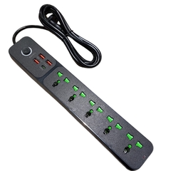 Alargue Moderno 5 Tomas USB C Adaptador Extranjero Viajes