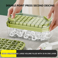 Hielera Cubetera Contenedor Con Tapa Cubitos De Hielo Y Pala en internet