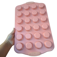 Molde Teflon X24 Muffin Cupcakes Reposteria Asas De Silicona - UNISHOPS