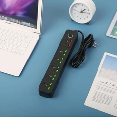Alargue Moderno 5 Tomas USB C Adaptador Extranjero Viajes - tienda online