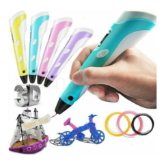 Lápiz 3d Impresora Lapicera Base 2mt Filamento Varios Colores - UNISHOPS