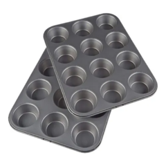 Molde de Teflón Para Muffins x12 - UNISHOPS