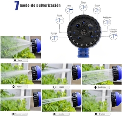 Manguera Expansible 15Mts con Pistola Regadora Verde en internet