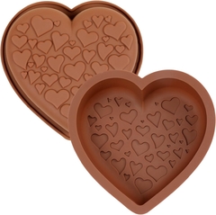 Molde de silicona forma de corazon - comprar online