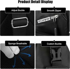 Morral con Porta Botella Negro