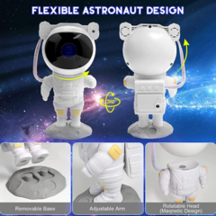 Lampara Astronauta Proyector de Galaxias - comprar online