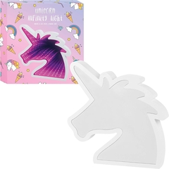 Lampara Led Unicornio Efecto Infinito Blanco Espejado - UNISHOPS