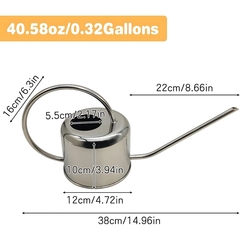 Regadera de Acero Inoxidable 0.9L Heart - tienda online