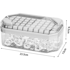 Hielera Cubetera Contenedor Con Tapa Cubitos De Hielo Y Pala - comprar online