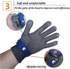 Guante Anticorte De Malla Acero Inox Chef Soldador Trabajo - comprar online
