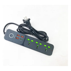 Imagen de Alargue Moderno 3 Tomas USB C Adaptador Extranjero Viajes