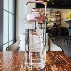 Botella Antiderrame Motivacional 2L ROSA