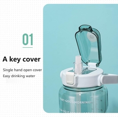 Botella Antiderrame Motivacional 2L ROSA