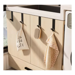 Perchero Colgante para Puerta Acero Negro - comprar online