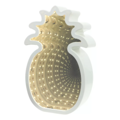 Lampara Led Anana Efecto Infinito Color Blanco Espejado - tienda online