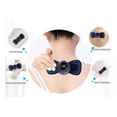 Mini Masajeador De Cuello Espalda Electrodos Recargable