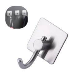 Gancho Garfio Adhesivo Acero Inoxidable - comprar online