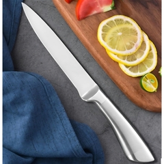 Cuchillo Recto Mango Metalico 33cm