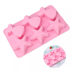 Molde De Silicona Cola Sirena Y Estrella De Mar - comprar online