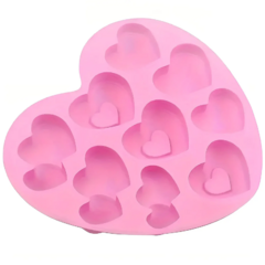 Molde de Silicona Corazones - UNISHOPS