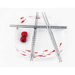 Palitos de Sushi Acero Inoxidable 5 Pares - comprar online