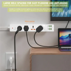 Imagen de Alargue Moderno 4 Tomas Usb C Adaptador Extranjero Viajes