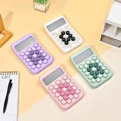 Calculadora de Escritorio Botones Hexagonales Violeta
