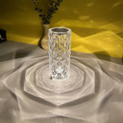Diamond Rose Lampara Velador Led Rgb Recargable Usb Táctil C en internet