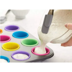 X12 Moldes para Muffins de Silicona - UNISHOPS
