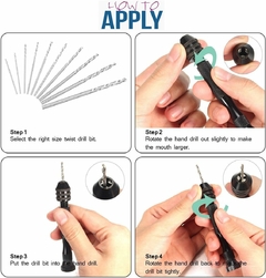 Mini Agujereadora de Mano con 10 Mechas en internet