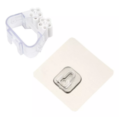 Soporte para Escoba Autoadhesivo Transparente