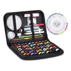 Set Estuche Costura 128 Piezas Kit Agujas Costurero Tijeras en internet