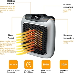 Caloventor Portatil con Enchufe - tienda online