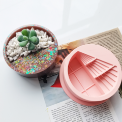 Molde Silicona Circular 15cm Ideal Suculentas - UNISHOPS