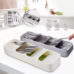 Cubertero Divisor Organizador Para Cubiertos Largo Plástico - UNISHOPS