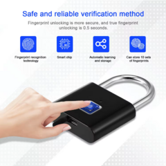 Candado con Huella Digital Resistente - tienda online