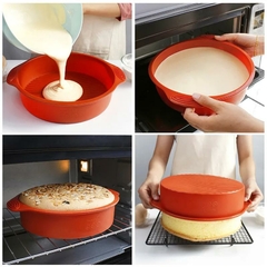 Tortera Alta De Silicona Apta Horno Torta Antiadherente - tienda online