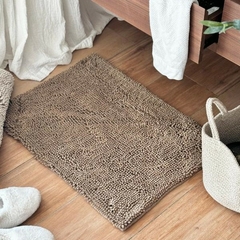 Alfombra Baño Super Absorbente Oscuro