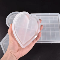 Molde de Silicona Corazon en 4 Partes